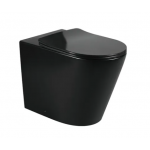 Alzano Rimless Wall Face Toilet Pan Only-Matte Black Alzano Rimless Wall Face Toilet Pan Only-Matte Black